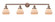 Fulton - 4 Light - 43 inch - Antique Copper - Adjustable Bath Vanity Light (3442|215-AC-G171-LED)