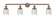 Bell - 4 Light - 42 inch - Antique Copper - Adjustable Bath Vanity Light (3442|215-AC-G54-LED)
