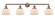 Bell - 4 Light - 44 inch - Antique Copper - Adjustable Bath Vanity Light (3442|215-AC-G71-LED)