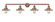 Railroad - 4 Light - 44 inch - Antique Copper - Adjustable Bath Vanity Light (3442|215-AC-M3-LED)