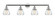 Fulton - 4 Light - 43 inch - Polished Chrome - Adjustable Bath Vanity Light (3442|215-PC-G172-LED)