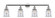 Canton - 4 Light - 42 inch - Polished Chrome - Adjustable Bath Vanity Light (3442|215-PC-G182-LED)