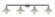Halophane - 4 Light - 45 inch - Polished Chrome - Adjustable Bath Vanity Light (3442|215-PC-G2-LED)