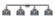 Bell - 4 Light - 44 inch - Polished Chrome - Adjustable Bath Vanity Light (3442|215-PC-G73-LED)