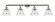 Cone - 4 Light - 44 inch - Polished Nickel - Adjustable Bath Vanity Light (3442|215-PN-G44-LED)