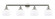 Bell - 4 Light - 44 inch - Polished Nickel - Adjustable Bath Vanity Light (3442|215-PN-G71-LED)