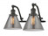 Cone - 2 Light - 18 inch - Oil Rubbed Bronze - Adjustable Bath Vanity Light (3442|515-2W-OB-G43-LED)