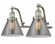 Cone - 2 Light - 18 inch - Brushed Satin Nickel - Adjustable Bath Vanity Light (3442|515-2W-SN-G43-LED)