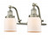 Bell - 2 Light - 18 inch - Brushed Satin Nickel - Adjustable Bath Vanity Light (3442|515-2W-SN-G51-LED)