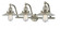 Halophane - 3 Light - 28 inch - Brushed Satin Nickel - Adjustable Bath Vanity Light (3442|515-3W-SN-G2-LED)