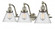 Cone - 3 Light - 28 inch - Brushed Satin Nickel - Adjustable Bath Vanity Light (3442|515-3W-SN-G44-LED)