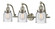 Bell - 3 Light - 28 inch - Brushed Satin Nickel - Adjustable Bath Vanity Light (3442|515-3W-SN-G54-LED)
