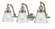 Cone - 3 Light - 28 inch - Brushed Satin Nickel - Adjustable Bath Vanity Light (3442|515-3W-SN-G64-LED)