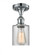 Cobbleskill - 1 Light - 5 inch - Polished Chrome - Semi-Flush Mount (3442|516-1C-PC-G112-LED)