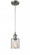 Cobbleskill - 1 Light - 5 inch - Brushed Satin Nickel - Cord hung - Mini Pendant (3442|516-1P-SN-G112-LED)