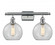 Athens - 2 Light - 18 inch - Polished Chrome - Bath Vanity Light (3442|516-2W-PC-G122-LED)