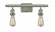 Bare Bulb - 2 Light - 16 inch - Brushed Satin Nickel - Bath Vanity Light (3442|516-2W-SN-LED)