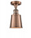 Addison - 1 Light - 5 inch - Antique Copper - Semi-Flush Mount (3442|517-1CH-AC-M9-LED)
