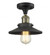 Railroad - 1 Light - 7 inch - Black Antique Brass - Semi-Flush Mount (3442|517-1CH-BAB-M6-LED)