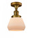 Fulton - 1 Light - 7 inch - Brushed Brass - Semi-Flush Mount (3442|517-1CH-BB-G171-LED)