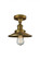 Railroad - 1 Light - 7 inch - Brushed Brass - Semi-Flush Mount (3442|517-1CH-BB-M4-LED)