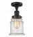Canton - 1 Light - 6 inch - Matte Black - Semi-Flush Mount (3442|517-1CH-BK-G184)