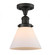 Cone - 1 Light - 8 inch - Oil Rubbed Bronze - Semi-Flush Mount (3442|517-1CH-OB-G41-LED)