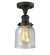 Bell - 1 Light - 5 inch - Oil Rubbed Bronze - Semi-Flush Mount (3442|517-1CH-OB-G54-LED)