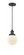 Beacon - 1 Light - 6 inch - Matte Black - Cord hung - Mini Pendant (3442|201C-BK-G201-6)