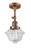 Oxford - 1 Light - 7 inch - Antique Copper - Adjustable Semi-Flush Mount (3442|201F-AC-G532-LED)
