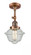 Oxford - 1 Light - 7 inch - Antique Copper - Adjustable Semi-Flush Mount (3442|201F-AC-G534-LED)