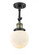 Beacon - 1 Light - 6 inch - Black Antique Brass - Adjustable Semi-Flush Mount (3442|201F-BAB-G201-6-LED)