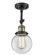 Beacon - 1 Light - 6 inch - Black Antique Brass - Adjustable Semi-Flush Mount (3442|201F-BAB-G202-6)