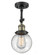 Beacon - 1 Light - 6 inch - Black Antique Brass - Adjustable Semi-Flush Mount (3442|201F-BAB-G204-6)