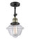 Oxford - 1 Light - 7 inch - Black Antique Brass - Semi-Flush Mount (3442|201F-BAB-G532)