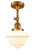 Oxford - 1 Light - 7 inch - Brushed Brass - Adjustable Semi-Flush Mount (3442|201F-BB-G531-LED)