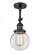 Beacon - 1 Light - 6 inch - Matte Black - Adjustable Semi-Flush Mount (3442|201F-BK-G202-6)