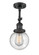 Beacon - 1 Light - 6 inch - Matte Black - Adjustable Semi-Flush Mount (3442|201F-BK-G204-6)