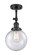 Beacon - 1 Light - 8 inch - Matte Black - Adjustable Semi-Flush Mount (3442|201F-BK-G204-8-LED)