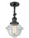 Oxford - 1 Light - 7 inch - Matte Black - Adjustable Semi-Flush Mount (3442|201F-BK-G532)