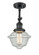 Oxford - 1 Light - 7 inch - Matte Black - Adjustable Semi-Flush Mount (3442|201F-BK-G534-LED)
