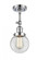 Beacon - 1 Light - 6 inch - Polished Chrome - Adjustable Semi-Flush Mount (3442|201F-PC-G202-6)