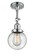 Beacon - 1 Light - 6 inch - Polished Chrome - Adjustable Semi-Flush Mount (3442|201F-PC-G204-6)