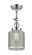 Stanton - 1 Light - 6 inch - Polished Chrome - Adjustable Semi-Flush Mount (3442|201F-PC-G262-LED)