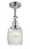 Colton - 1 Light - 6 inch - Polished Chrome - Adjustable Semi-Flush Mount (3442|201F-PC-G302-LED)