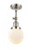 Beacon - 1 Light - 6 inch - Polished Nickel - Adjustable Semi-Flush Mount (3442|201F-PN-G201-6)
