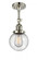 Beacon - 1 Light - 6 inch - Polished Nickel - Adjustable Semi-Flush Mount (3442|201F-PN-G204-6-LED)