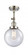 Beacon - 1 Light - 8 inch - Polished Nickel - Adjustable Semi-Flush Mount (3442|201F-PN-G204-8)