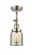 Bell - 1 Light - 5 inch - Polished Nickel - Adjustable Semi-Flush Mount (3442|201F-PN-G58-LED)