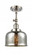 Bell - 1 Light - 8 inch - Polished Nickel - Adjustable Semi-Flush Mount (3442|201F-PN-G78)